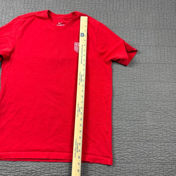 Nike USA Soccer T Shirt Men Large Red Double Sided Graphic Tee Sportswear - Picture 11 of 13